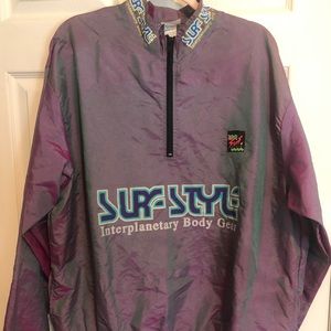 1990s Surf Style Vintage Pullover Zip Up